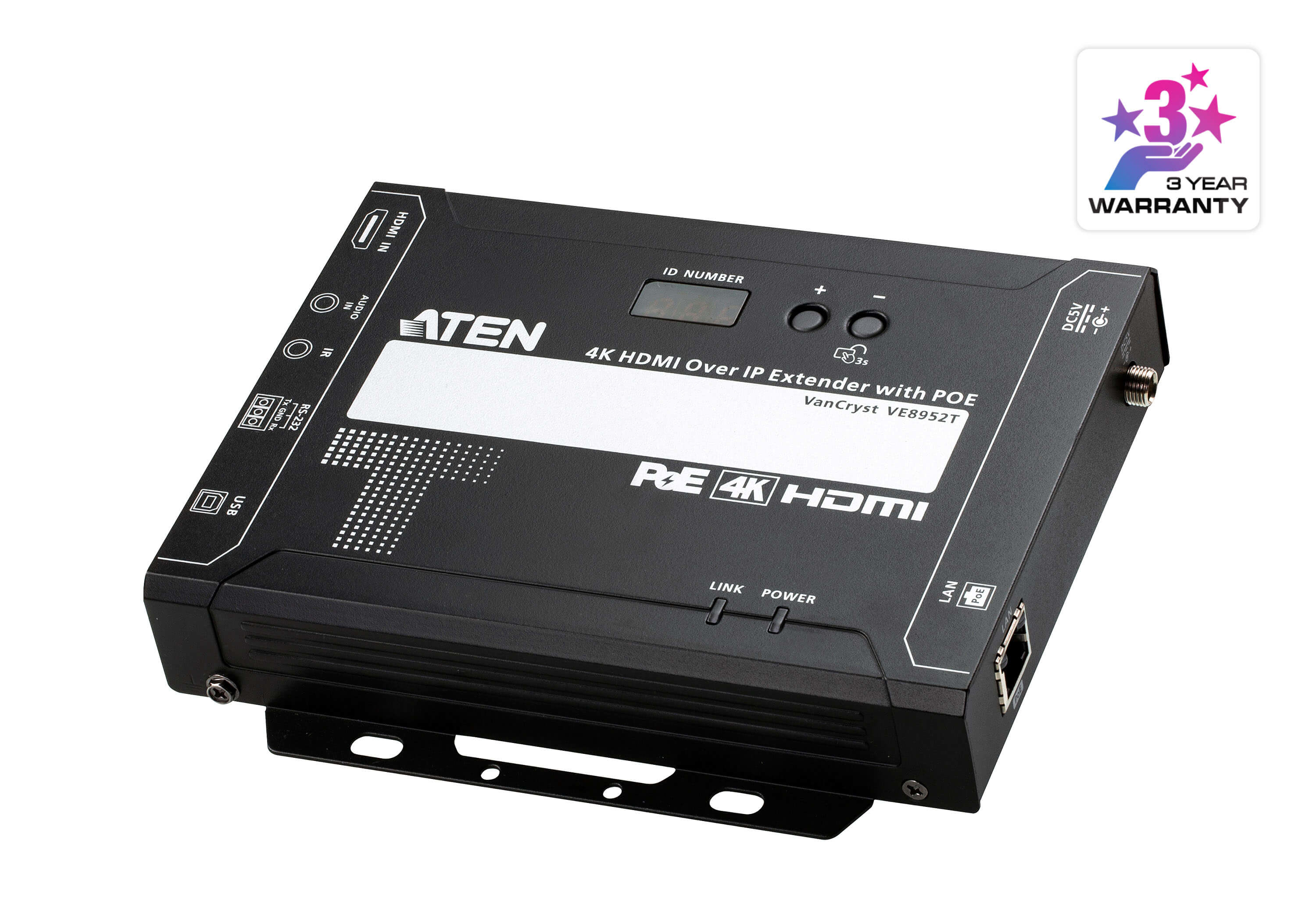 Aten HDMI framlengin 4K yfir IP með POE Sendir