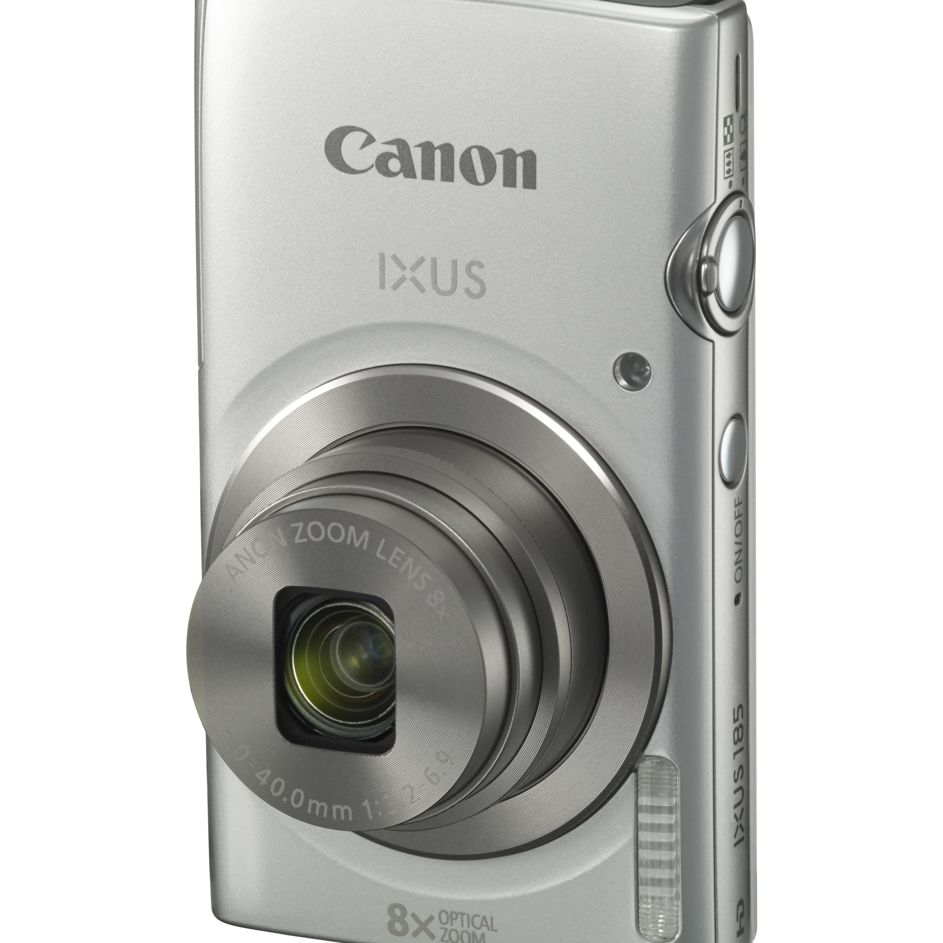 Canon IXUS 185 Silver. 20 megapixlar. 8x zoom linsa. HD vídeó.